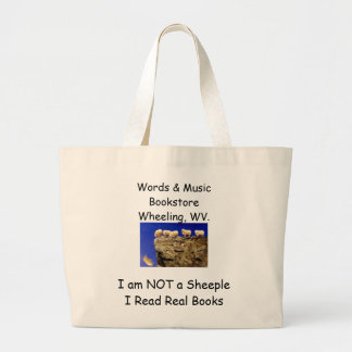 Tote Grande não um bolsa do livro do sheeple