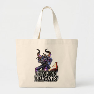 Tote Grande O bolsa azul do jumbo do dragão da DM