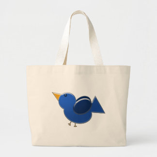 Tote Grande O bolsa azul do pássaro