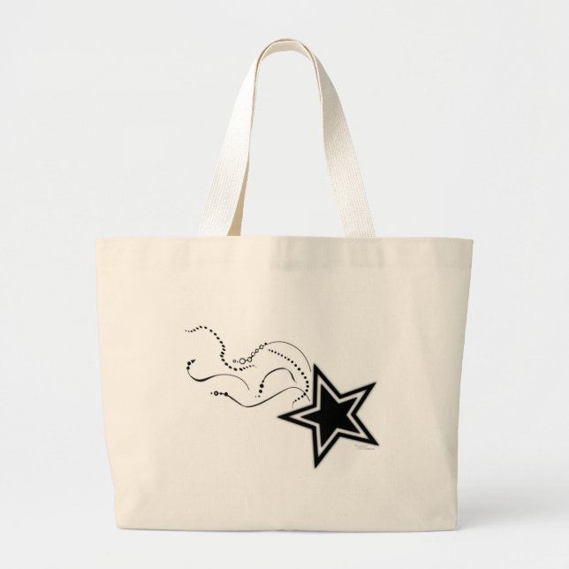 Tote Grande O bolsa da estrela de tiro (Frente)