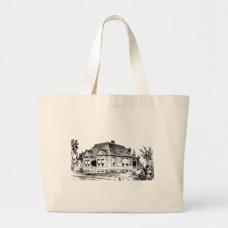 Tote Grande O bolsa da ilustração da casa do Victorian do