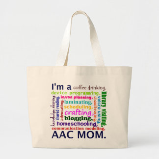 Tote Grande O bolsa da mamã de AAC Homeschooling