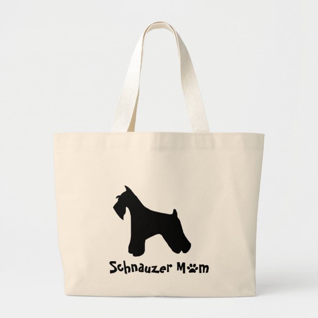 Tote Grande O bolsa da mamã do Schnauzer (Frente)