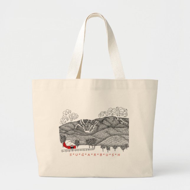 Tote Grande O bolsa das canvas com opções conhecidas (Frente)