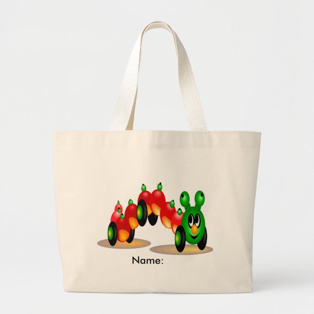 Tote Grande O bolsa de Catepillar - personalizado (Frente)