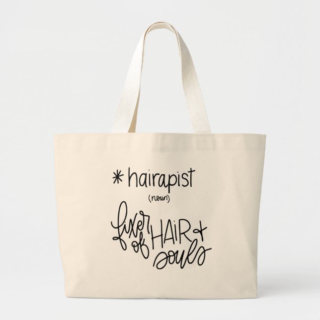 Tote Grande O bolsa de Hairapist (Frente)