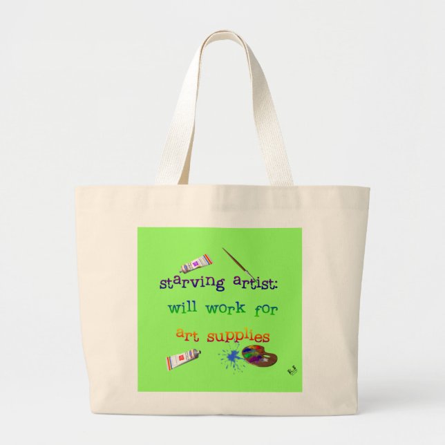 Tote Grande O bolsa do artista (Frente)