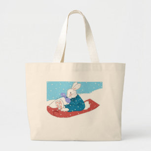 Tote Grande O bolsa do coelho da neve