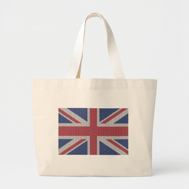 Tote Grande O bolsa do jumbo da bandeira de Union Jack (Frente)