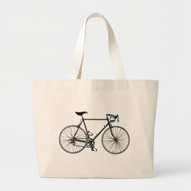 Tote Grande O bolsa do jumbo da bicicleta (Frente)