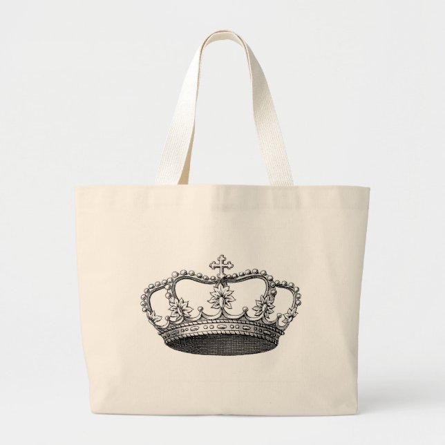 Tote Grande O bolsa do jumbo da coroa (Frente)