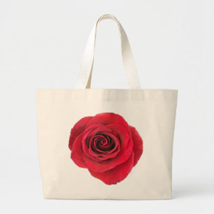 Tote Grande O bolsa do jumbo da rosa vermelha