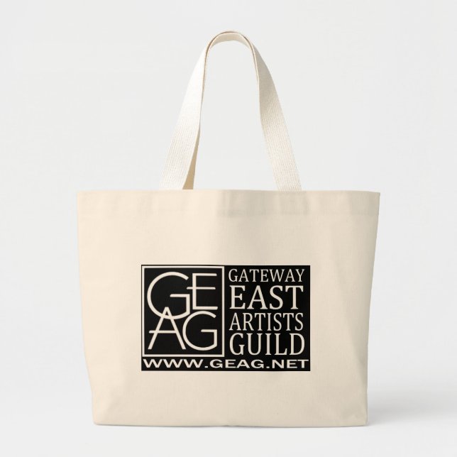 Tote Grande O bolsa do jumbo do logotipo de GEAG (Frente)