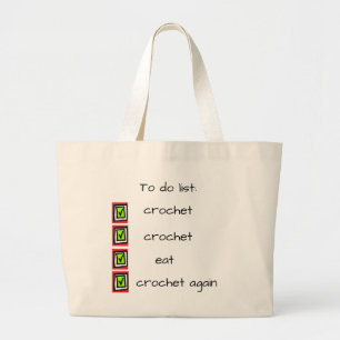 Tote Grande o bolsa dos amantes do crochet