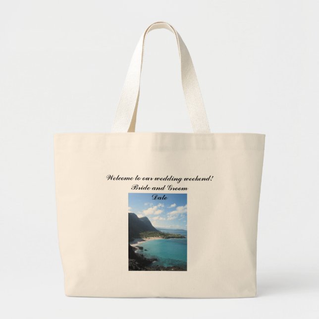 Tote Grande O bolsa dos noivos do casamento (Frente)