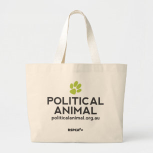 Tote Grande O bolsa enorme animal político de RSPCA