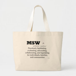 Tote Grande O bolsa enorme de MSW