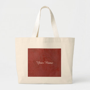 Tote Grande O bolsa enorme personalizado vermelho