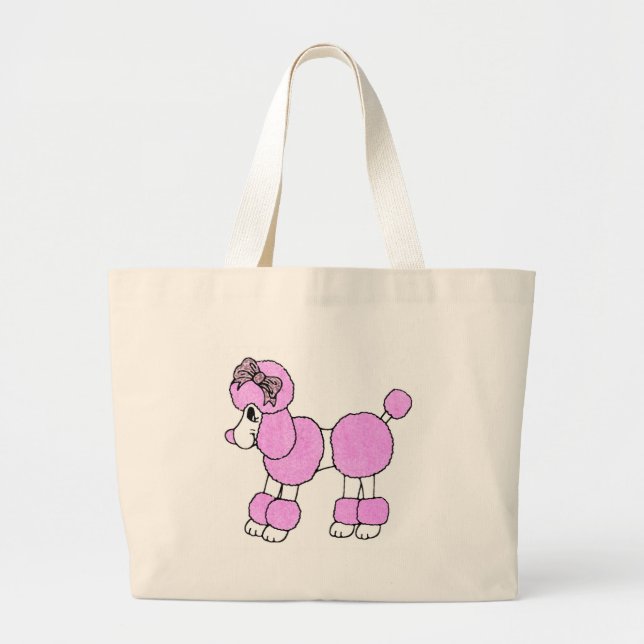 Tote Grande O bolsa inchado da caniche (Frente)