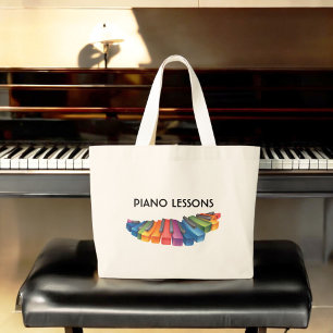 Tote Grande O bolsa legal do teclado colorido