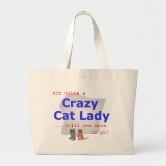 Tote Grande O bolsa louco da senhora do gato