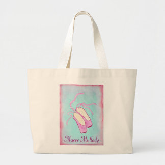 Tote Grande O bolsa personalizado bonito dos calçados de balé