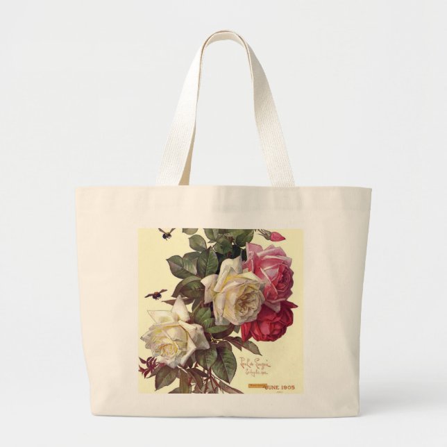 Tote Grande O bolsa rosado (Frente)