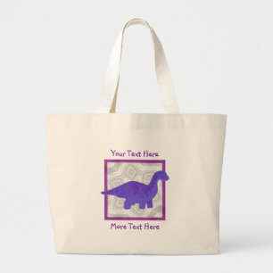 Tote Grande O bolsa roxo de Dino