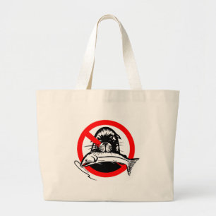 Tote Grande O bolsa Salmon do algodão do ladrão