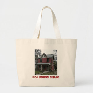 Tote Grande O bolsa vermelho do estúdio da casa