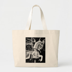 Tote Grande "O Cavalo Rei", Bolsa de Canvas Jumbo