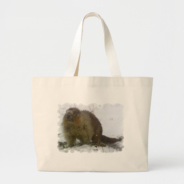 Tote Grande O clássico Beavers a bolsa de canvas (Frente)