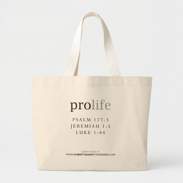 Tote Grande O pro bolsa da vida (Frente)