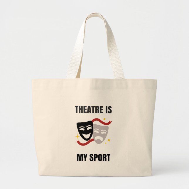 Tote Grande O teatro é meu bolsa do esporte (Frente)
