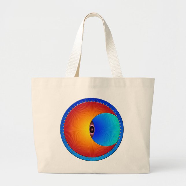 Tote Grande Olho Do Sol Jumbo Bolsa (Frente)