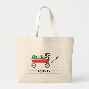 Tote Grande Personalizado pouco bolsa vermelho do vagão