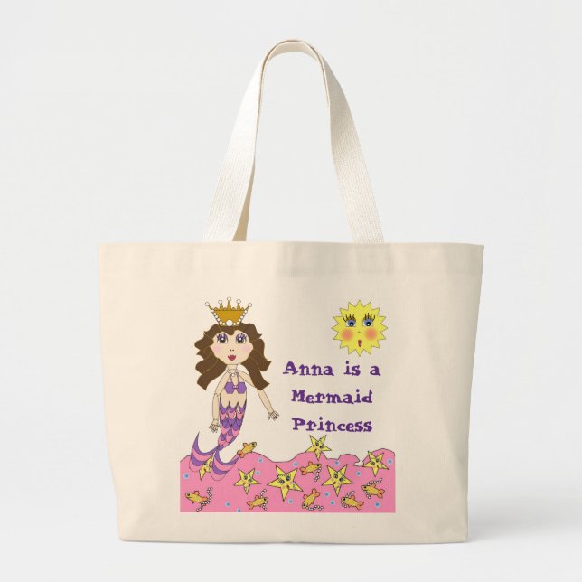 Tote Grande Princesa o Bolsa da sereia (Frente)