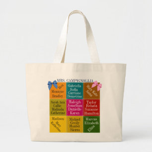 Tote Grande Professor de classe Obrigado Bolsa - SRF