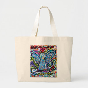 Tote Grande Que Cancer Não Pode Fazer Poem Angel Art Bag Bolsa
