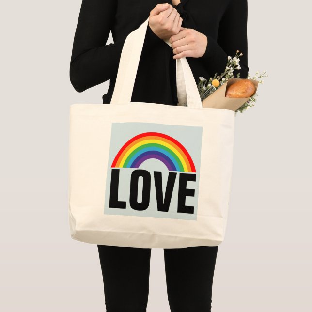TOTE GRANDE RAINBOW LOVE JUMBO BOLSA (Frente (produto))