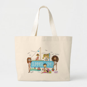 Tote Grande Sacola da bolsa de praia das horas de verão grand