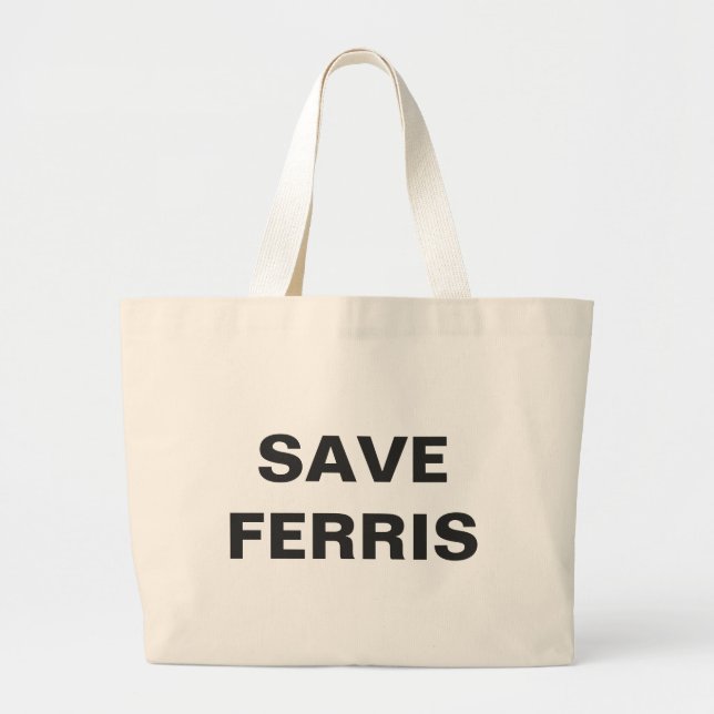 Tote Grande Salvar o bolsa do jumbo de Ferris (Frente)