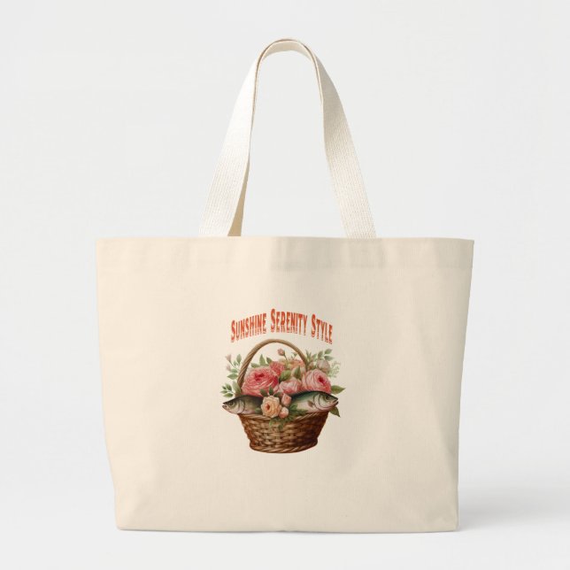 Tote Grande 🌼 Sea & Bloket Bolsa 🐟 (Frente)