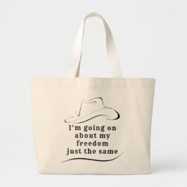 Tote Grande Sobre o meu Bolsa de liberdade