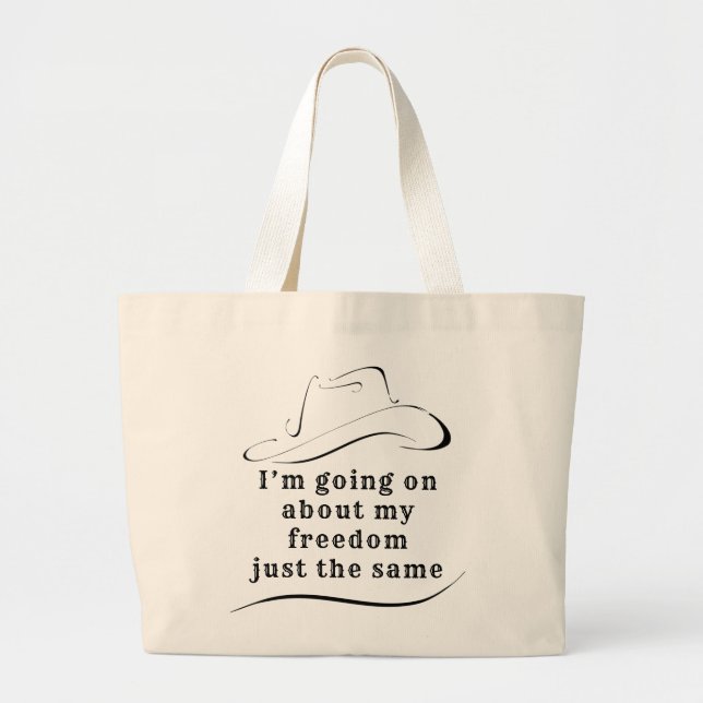 Tote Grande Sobre o meu Bolsa de liberdade (Frente)