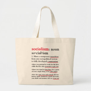 Tote Grande Socialismo definido como Jumbo bolsa