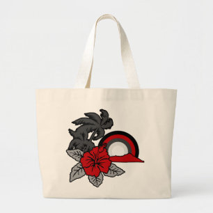 Tote Grande Surfing Safari Vintage Bolsa de praia do Havaí
