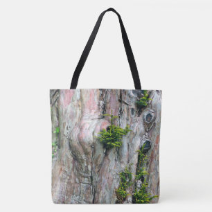 TOTE GRANDE TRONCO DO BOLSA BAG/TREE COM KNOT-HOLES &