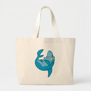 Tote Grande Tubarão dos desenhos animados que rola a bolsa de
