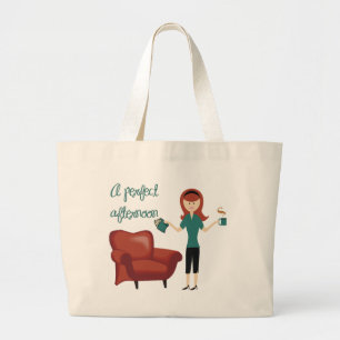 Tote Grande Um bolsa perfeito do livro da tarde